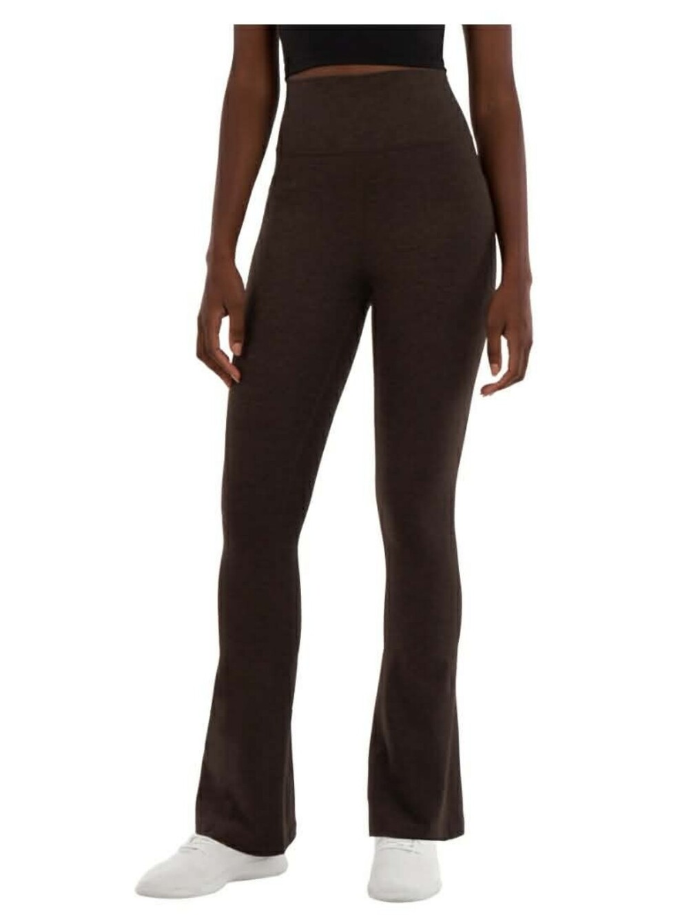 *Kirkland Signature Ladies High-Waist Brown Flare Leg Pants